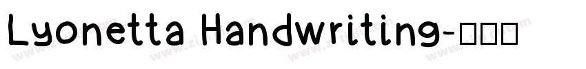 Lyonetta Handwriting字体转换